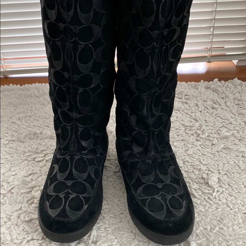 Coach Women's Black Knee-High Boots